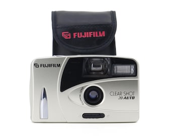 MINT FujiFilm Clear Shot 20 Auto 35mm Film Camera with Case