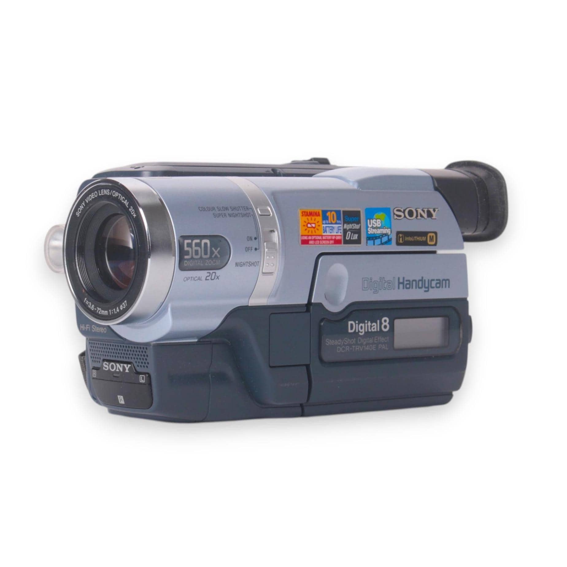 GIFT SET Sony Handycam DCR-TRV140E Pal D8 Video8 Hi8 Tape