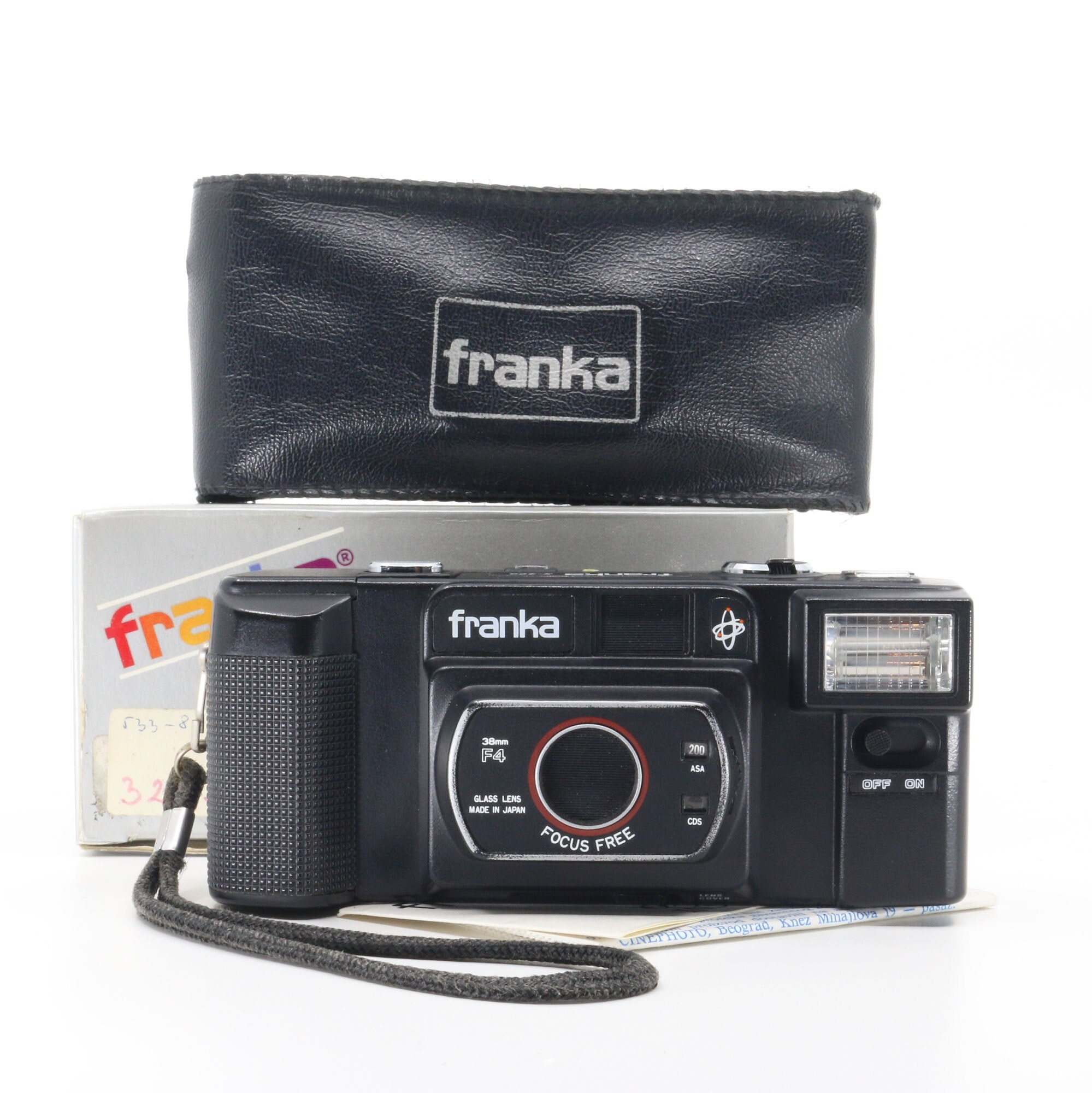 Vintage Franka 35mm Film Camera With Box, Old Warranty, Manual and