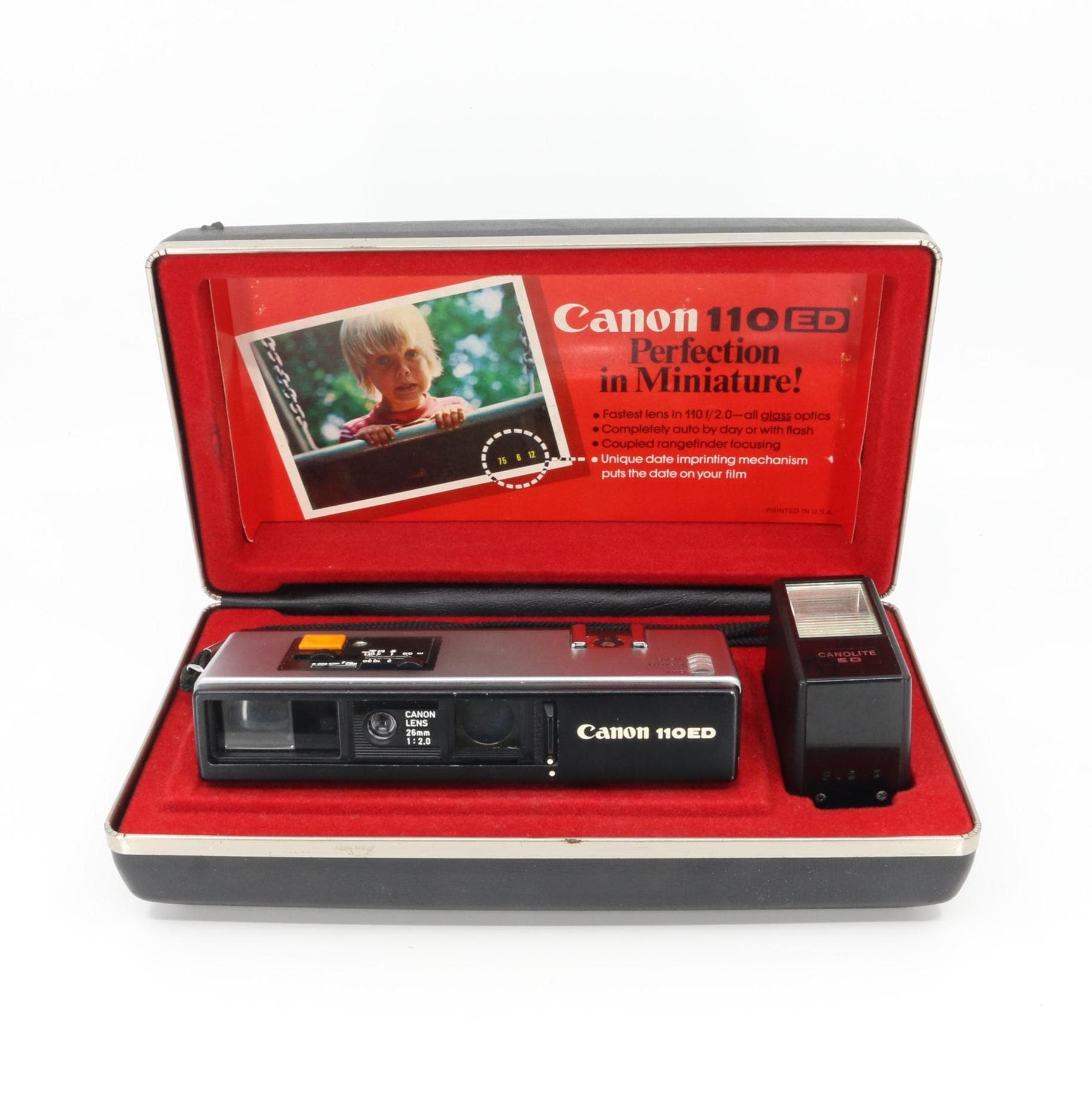 キャノン Canon 110 ED READ Canon 110ED Film Camera Set 110 (date Function Does Not Work