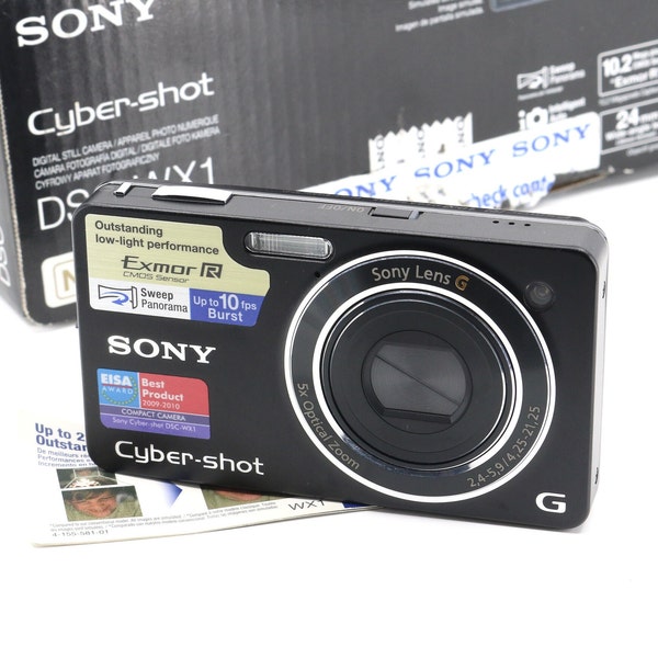 New Sony CyberShot DSC-WX1 Vintage Digital Camera NOS