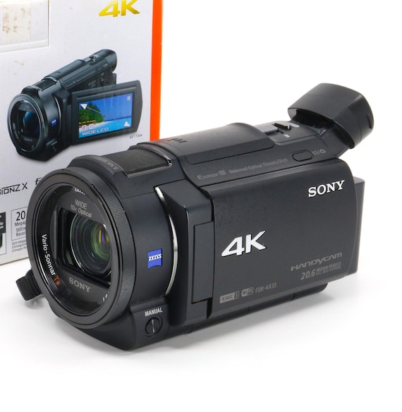 ●ショット数わずか3693●WIFI転送可能●手ぶれ補正付き●キャノン X5 ゆうパック代引き発送！送料、代引き手数料無料！ ソニー ハンディカム FDR-AX33 4K デジタルカムコーダー ボックス