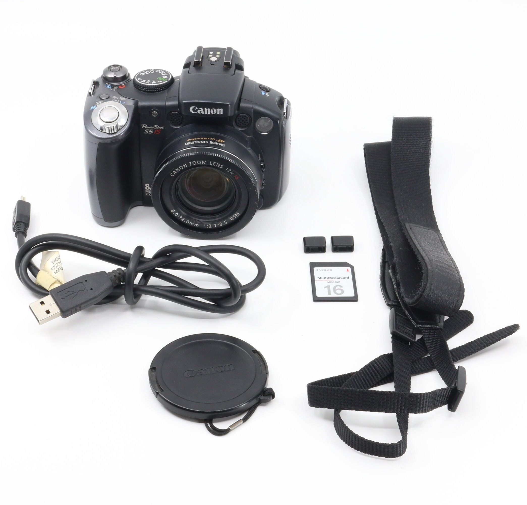 Canon Powershot S5IS Vintage Digital Camera With Memory Card