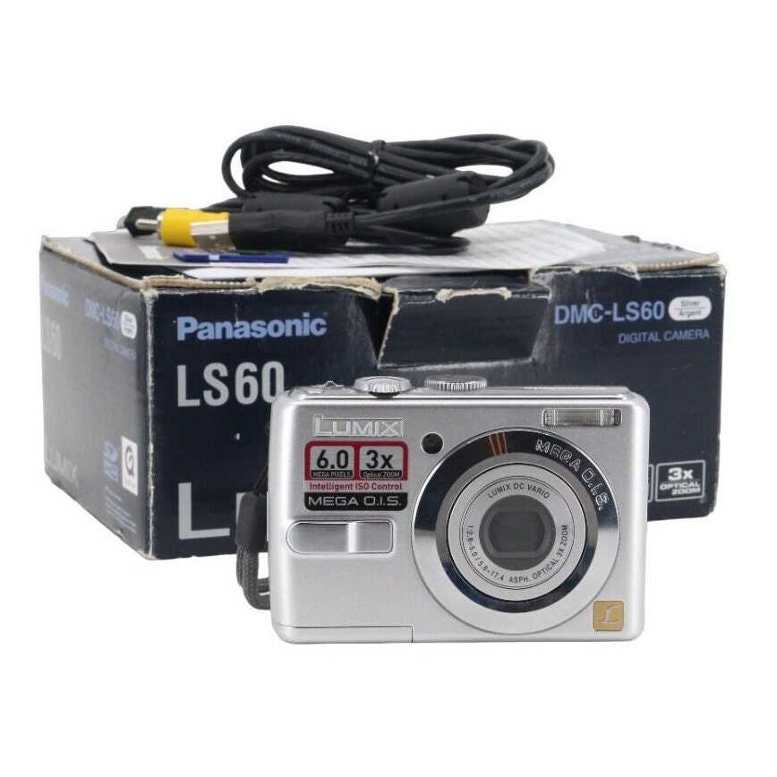 MINT Panasonic DMC-LS60 Vintage Digital Camera With Memory Card