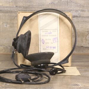 New Sealed 50s USSR Headphones NOS