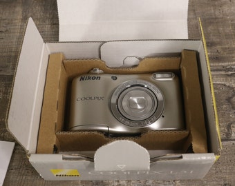 Boxed Nikon Coolpix L31 Digital Camera With Strap, Manual and SD