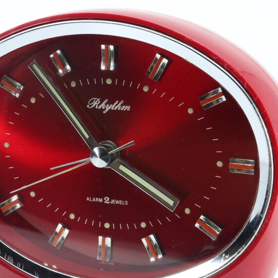 Rhythm Vintage Winding Alarm Clock 2 Jewels Space Age - Etsy
