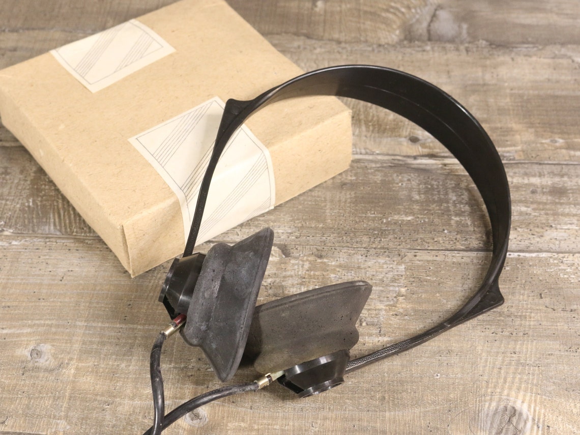 New Sealed 50s USSR Headphones NOS, foto 2 di 5