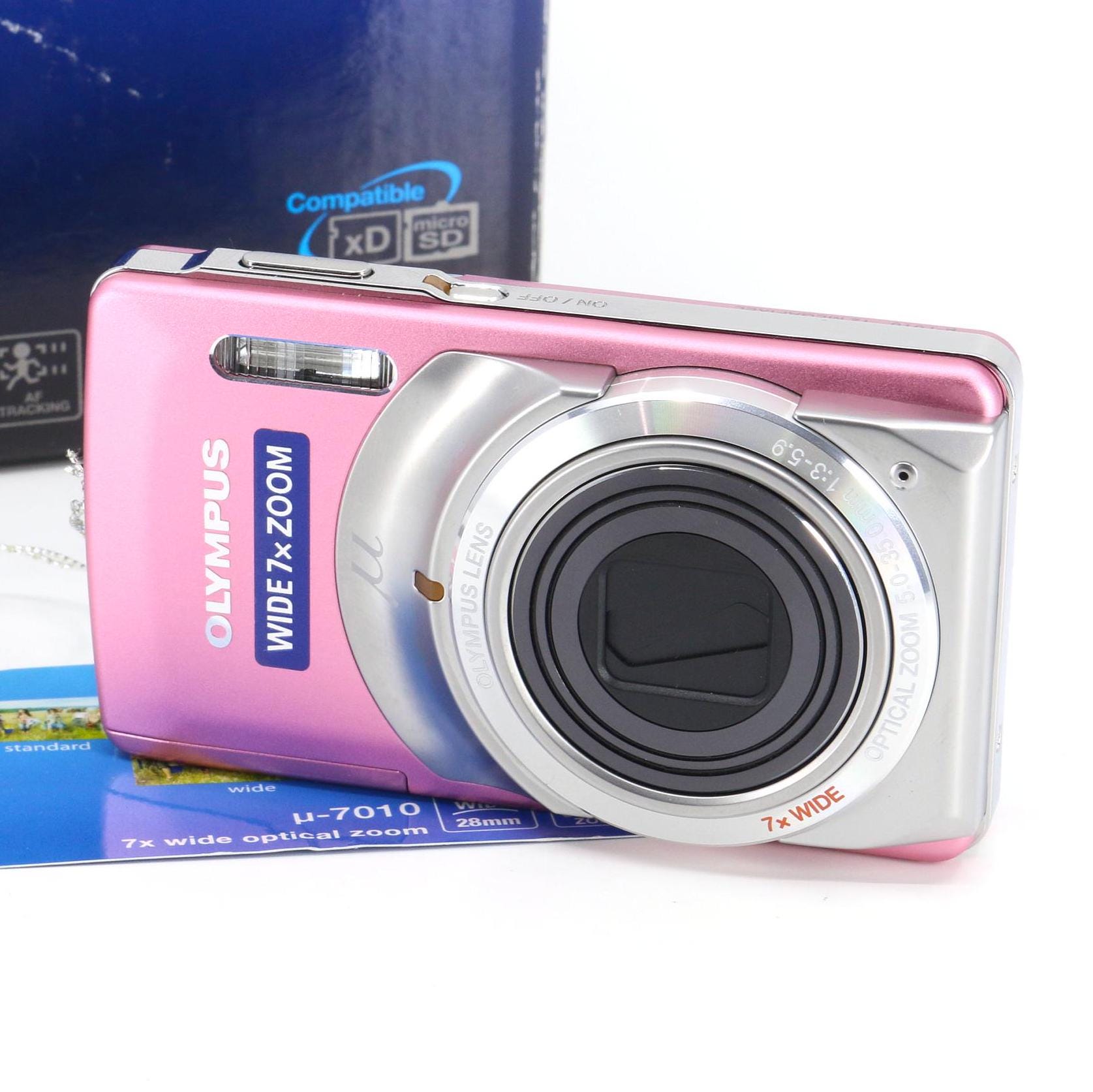 MINT Rare Olympus μ-7010 Mju Pink Digital Camera Set - Etsy MINT Rare Olympus μ-7010 Mju Pink Digital Camera Set - Etsy