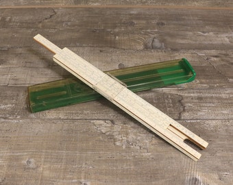 Faber-Castell Slide Ruler with Formulas in Case