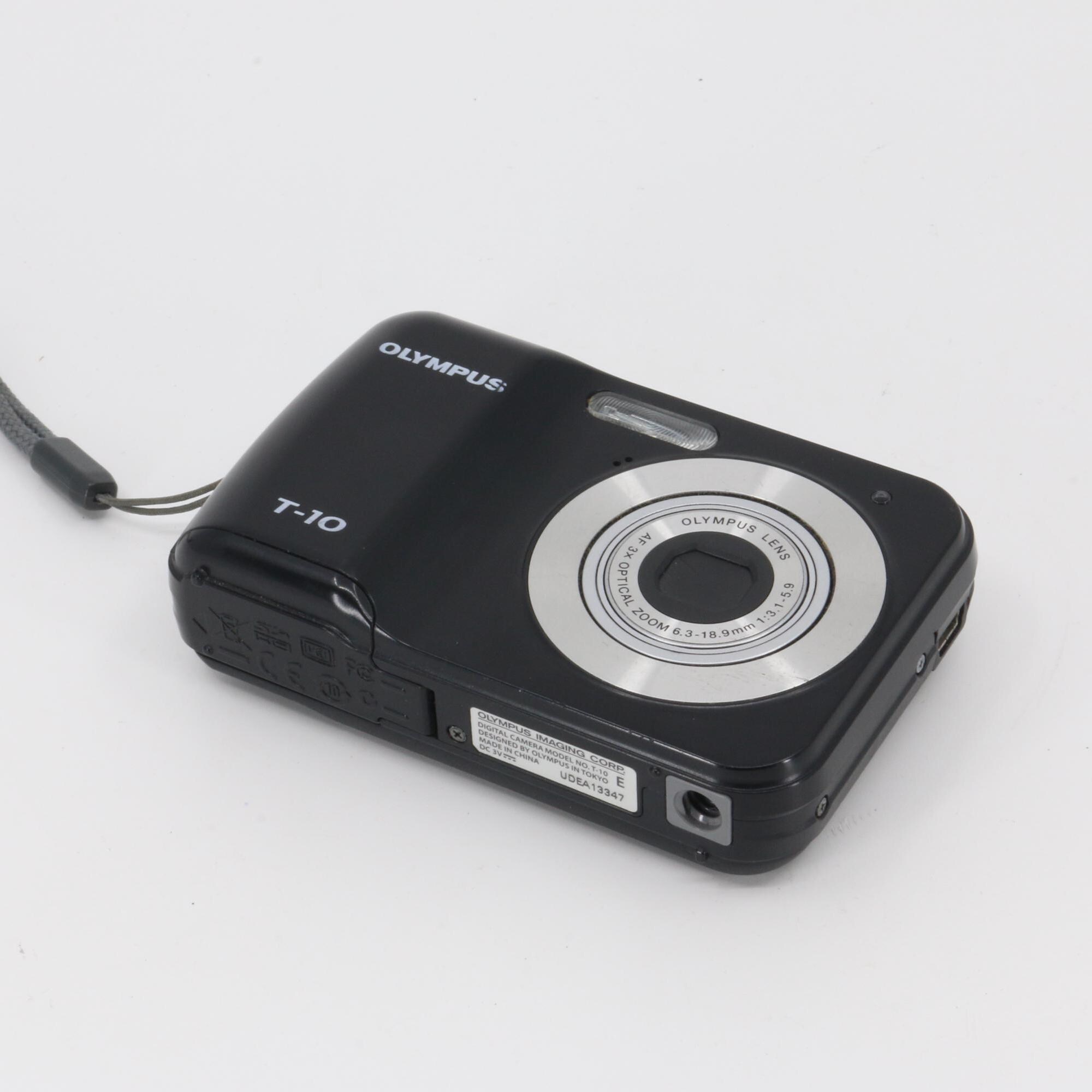 Olympus T-10 Compact Digital Camera + SD Memory Card, Strap and