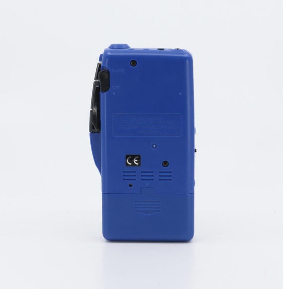 Olympus Pearlcorder S701 Blue Microcassette Recorder Sound Voice