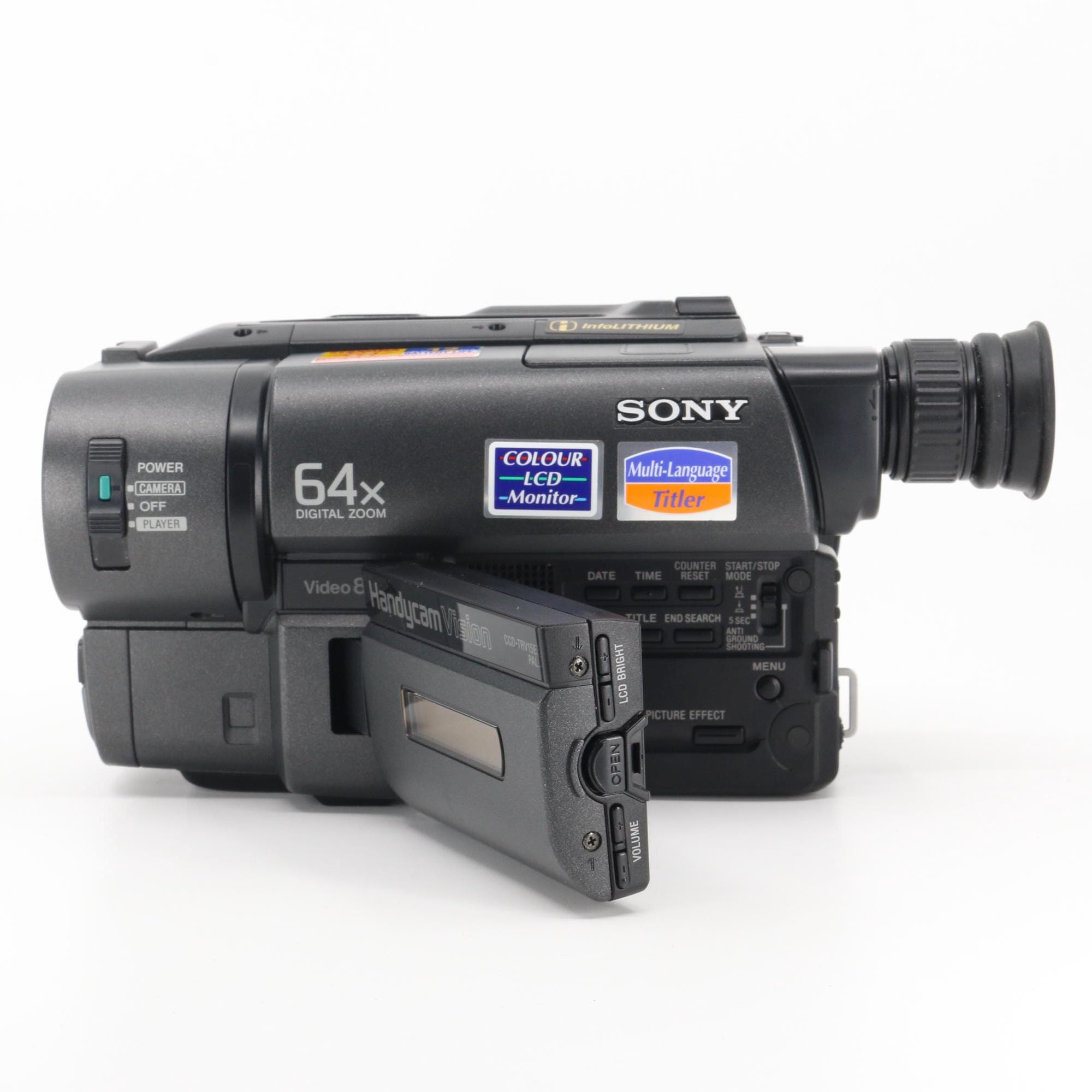 MINT Set Sony Handycam CCD-TRV15E + Hama Bag, Charger, Strap, AV