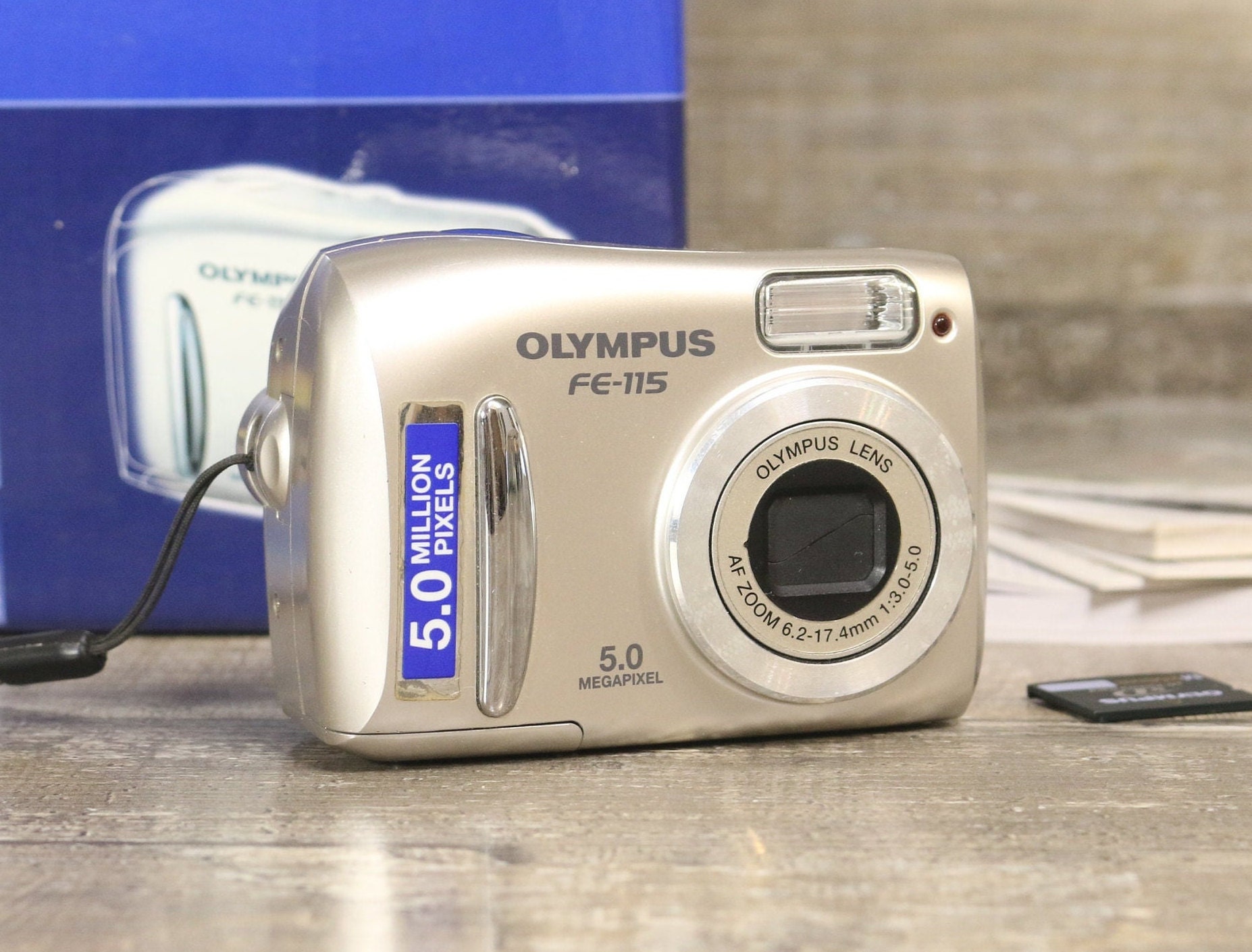 Boxed Olympus FE 115 Digital Camera Digicam With Memory Card Boxed Olympus FE 115 Digital Camera Digicam With Memory Card