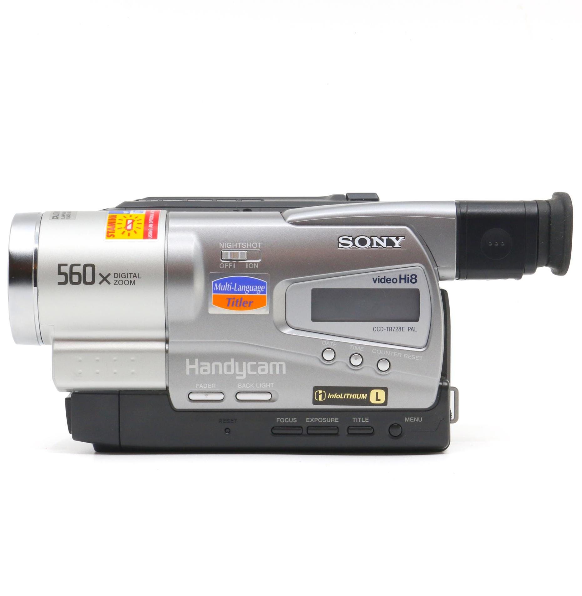 その他 SONY DOBBY GIFT Full SET Sony Handycam CCD-TR728E Video Hi8 Camera - Etsy