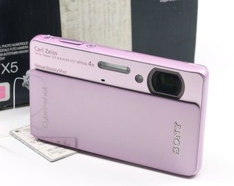New GIFT Pink Sony CyberShot DSC-TX5 Vintage Digital Camera NOS