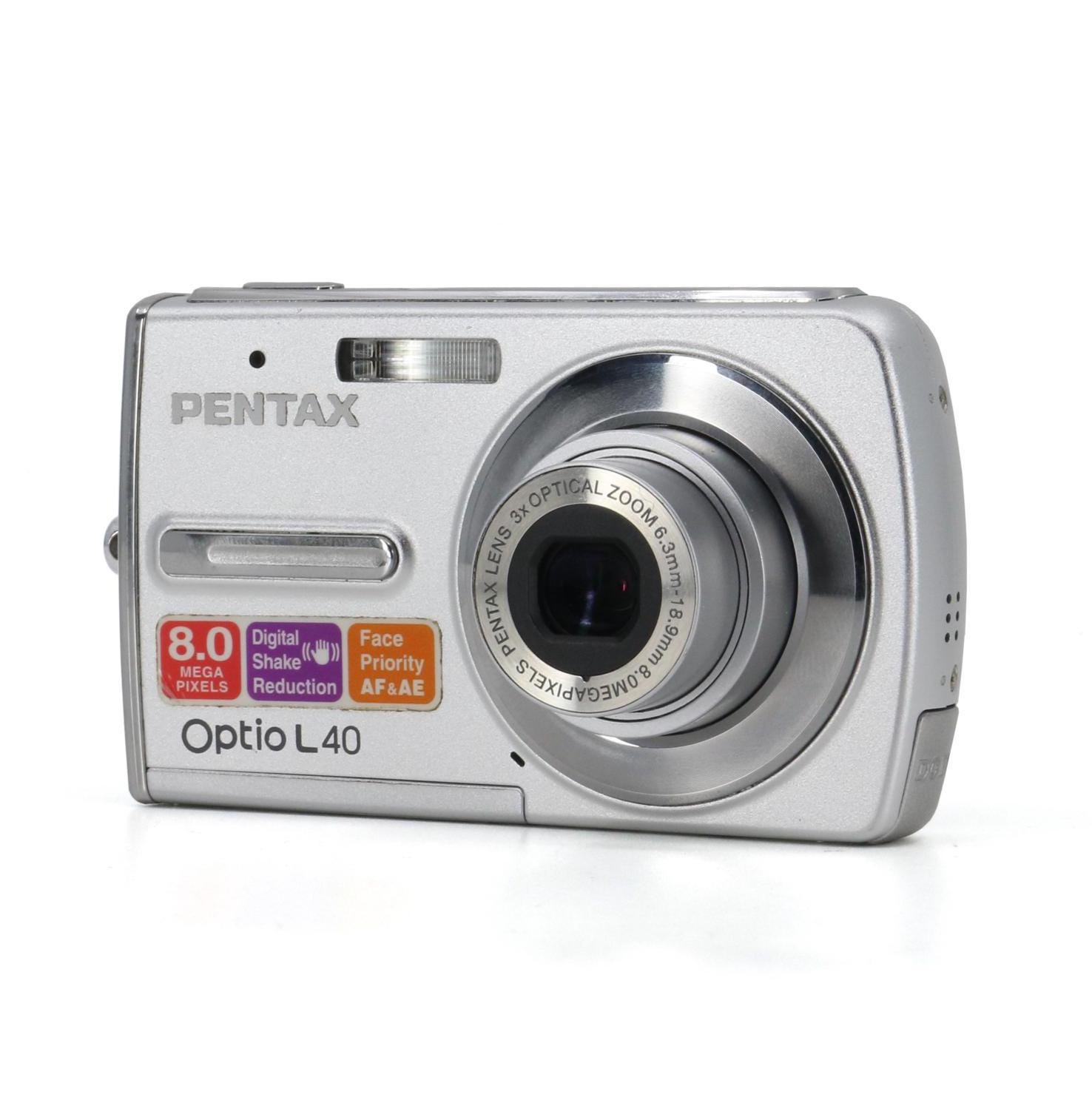 MINT SET Pentax Optio L40 Digital Camera + Case, Charger With