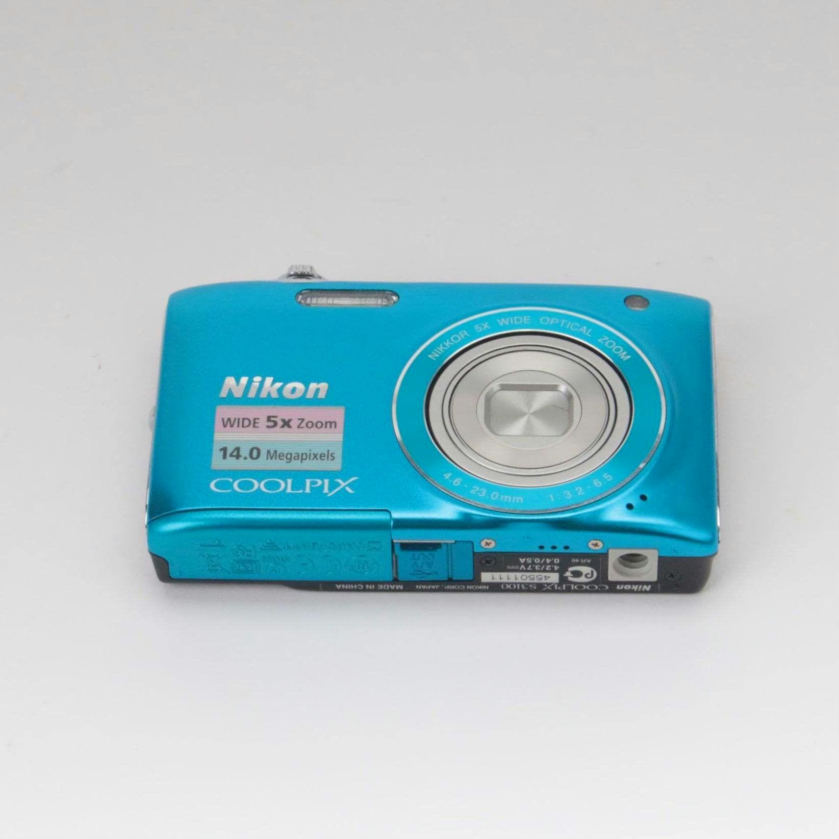 Nikon Coolpix S3100 Blue Digital Camera Set (power Adapter Based