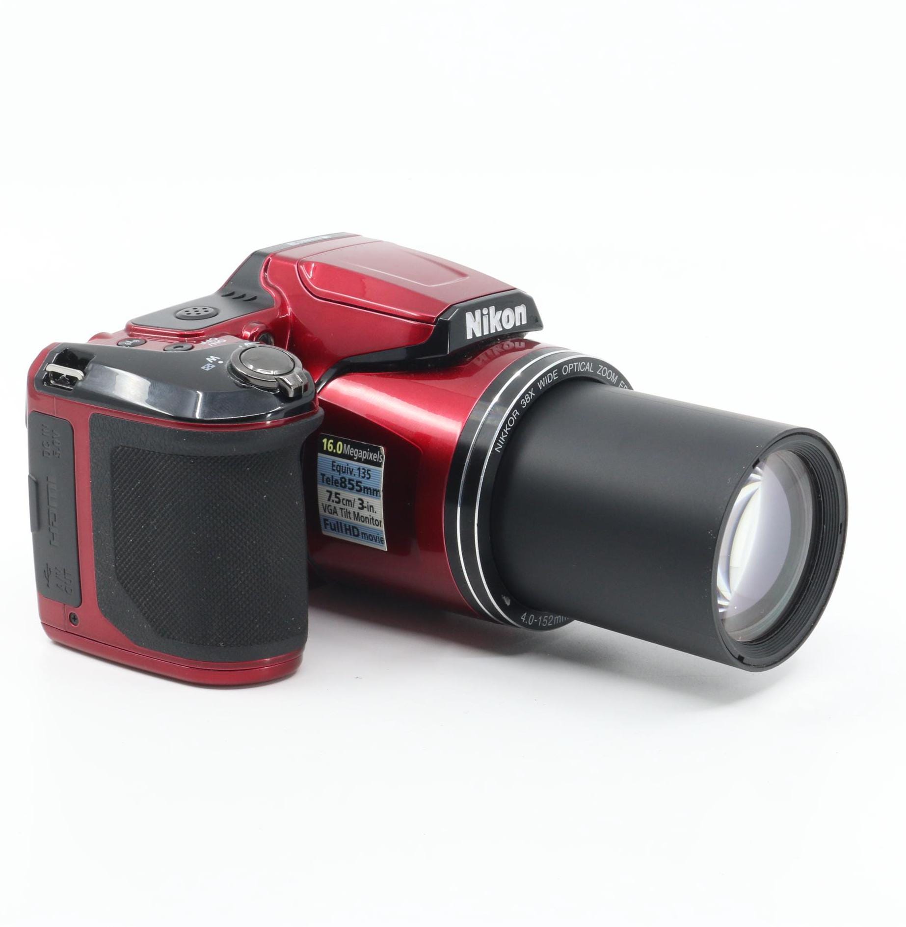 Boxed Nikon Coolpix L840 Red Digital Camera Set + Sandisk 16GB