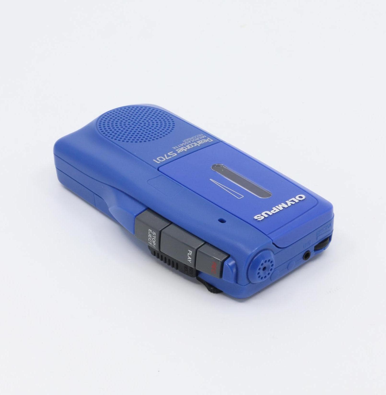 Olympus Pearlcorder S701 Blue Microcassette Recorder Sound Voice