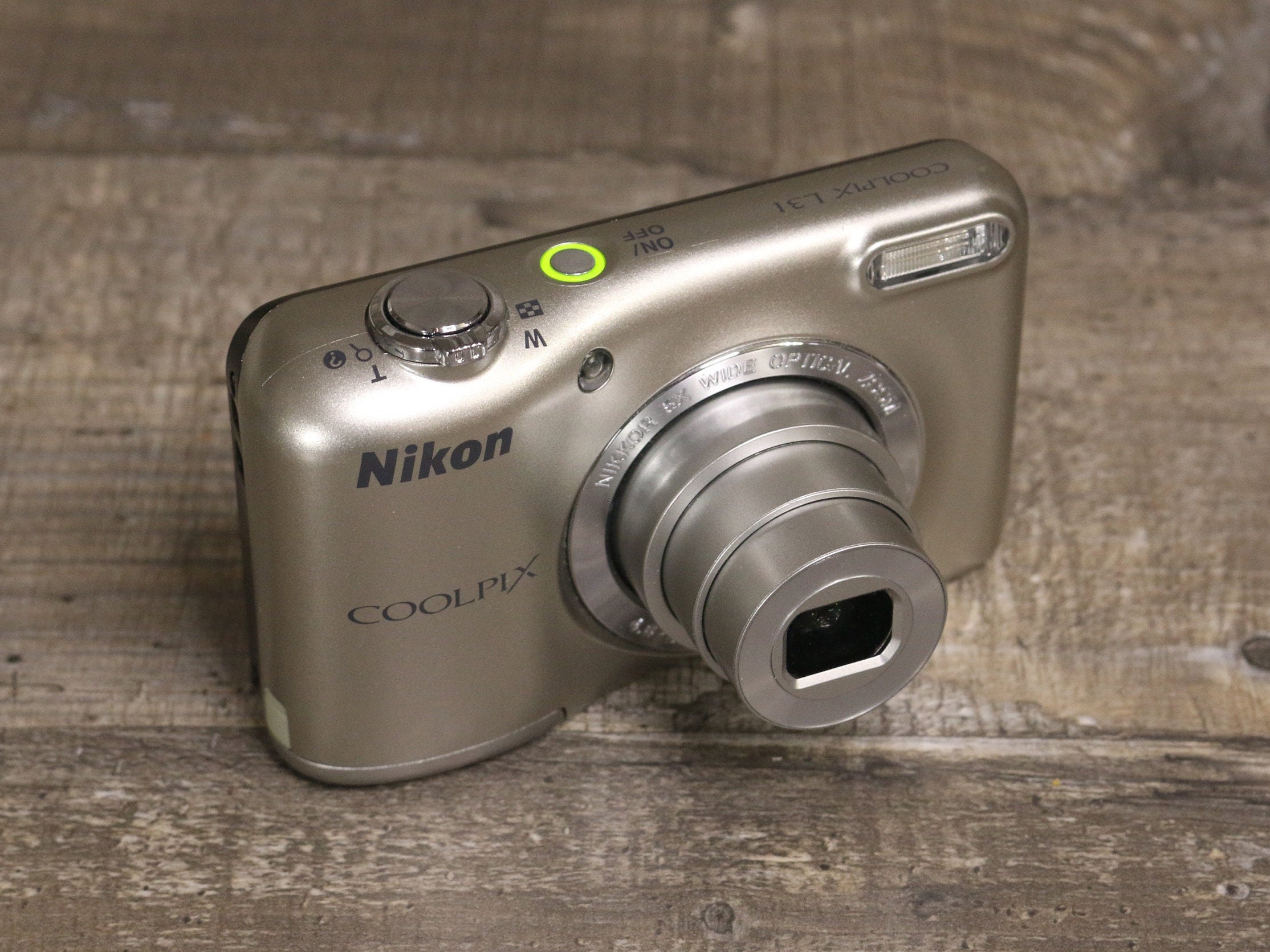 スマホ転送OK】ニコン クールピクス L31 デジカメ コンデジ シルバー