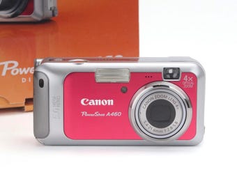 Canon Powershot A460 Vintage Digital Camera Set