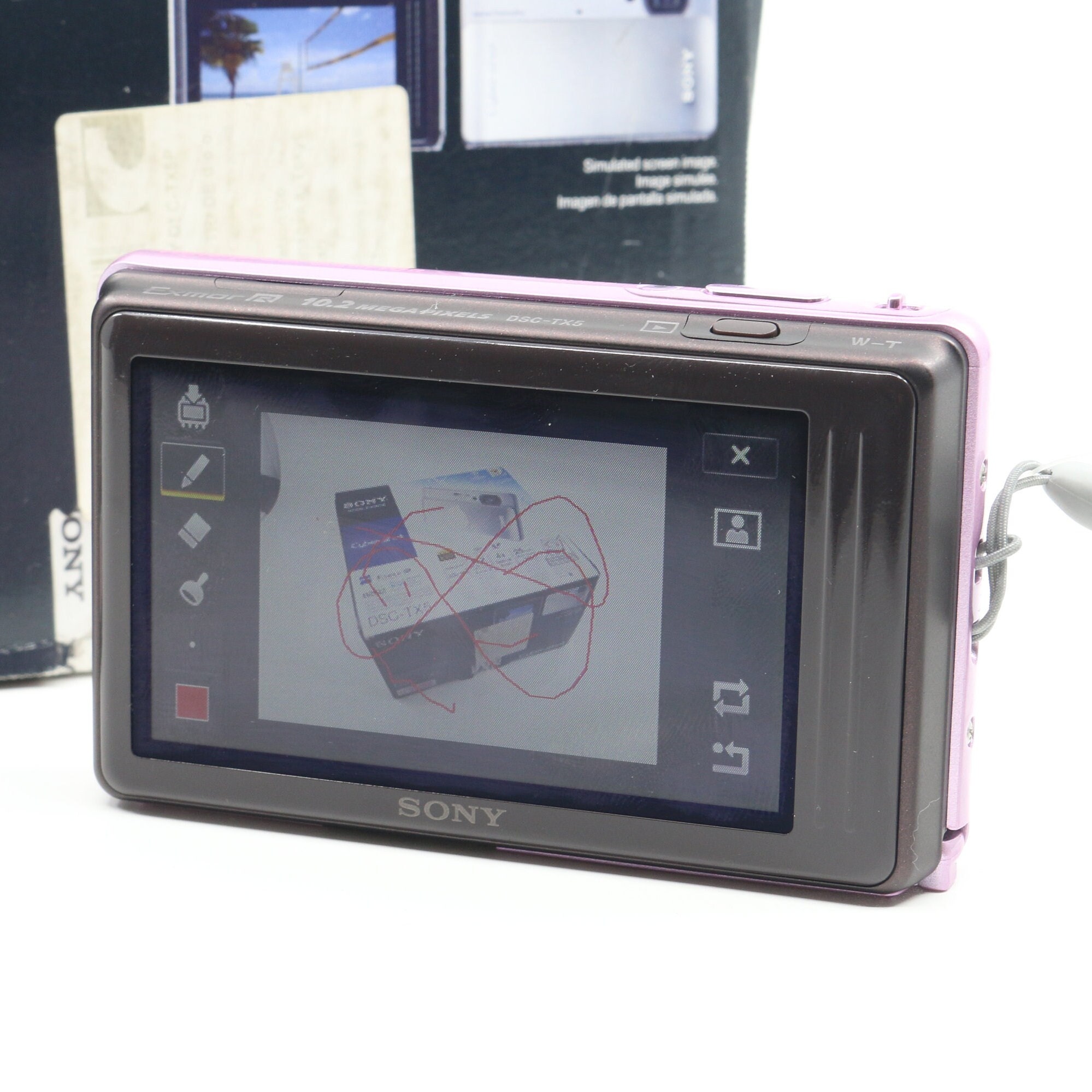 New Pink Sony Cybershot DSC-TX5 Vintage Digital Camera NOS New Pink Sony Cybershot DSC-TX5 Vintage Digital Camera NOS