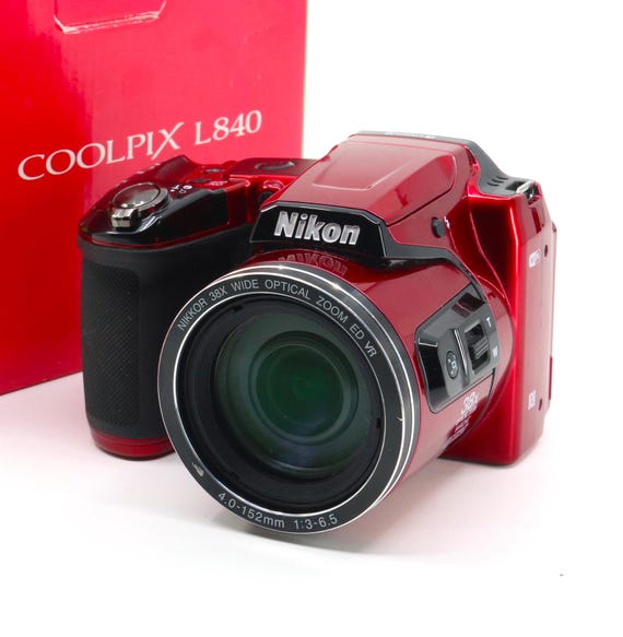 Boxed Nikon Coolpix L840 Red Digital Camera Set + Sandisk 16GB