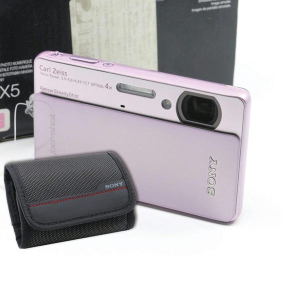GIFT New Pink Sony Cybershot DSC-TX5 Vintage Digital Camera NOS