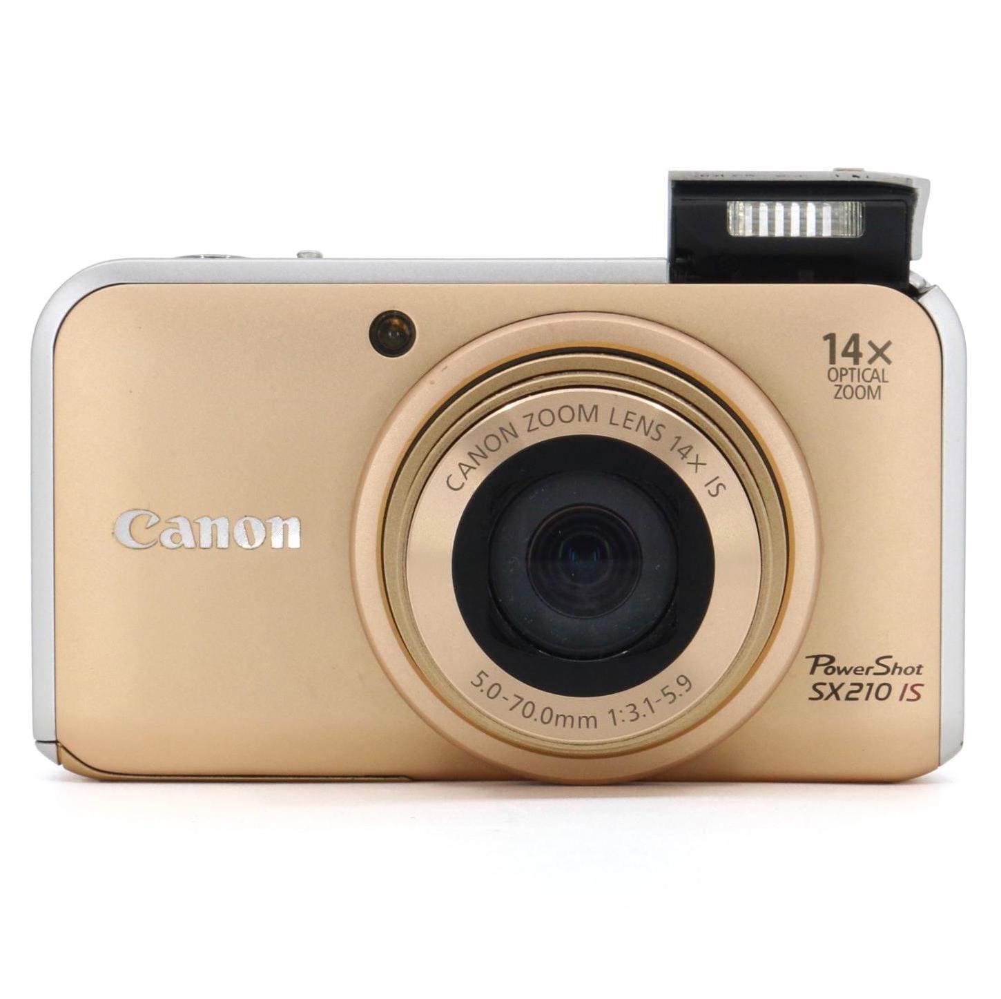 Buy Canon Powershot SX210 IS Gold Camera Set With American or