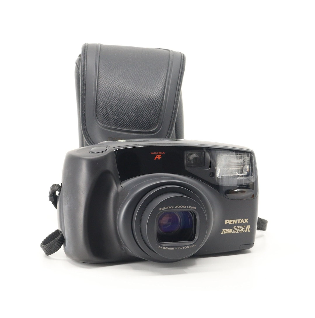 MINT Pentax Zoom 105 R 35mm Film Camera With Case *date Stamp