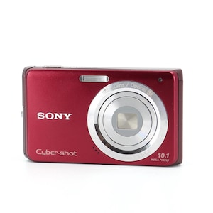 Sony DSC-W180 Cyber-shot Red Vintage Digital Camera Set With