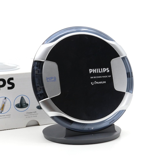 Philips XP3463 Portable CD Player With Box, Dock With Charger