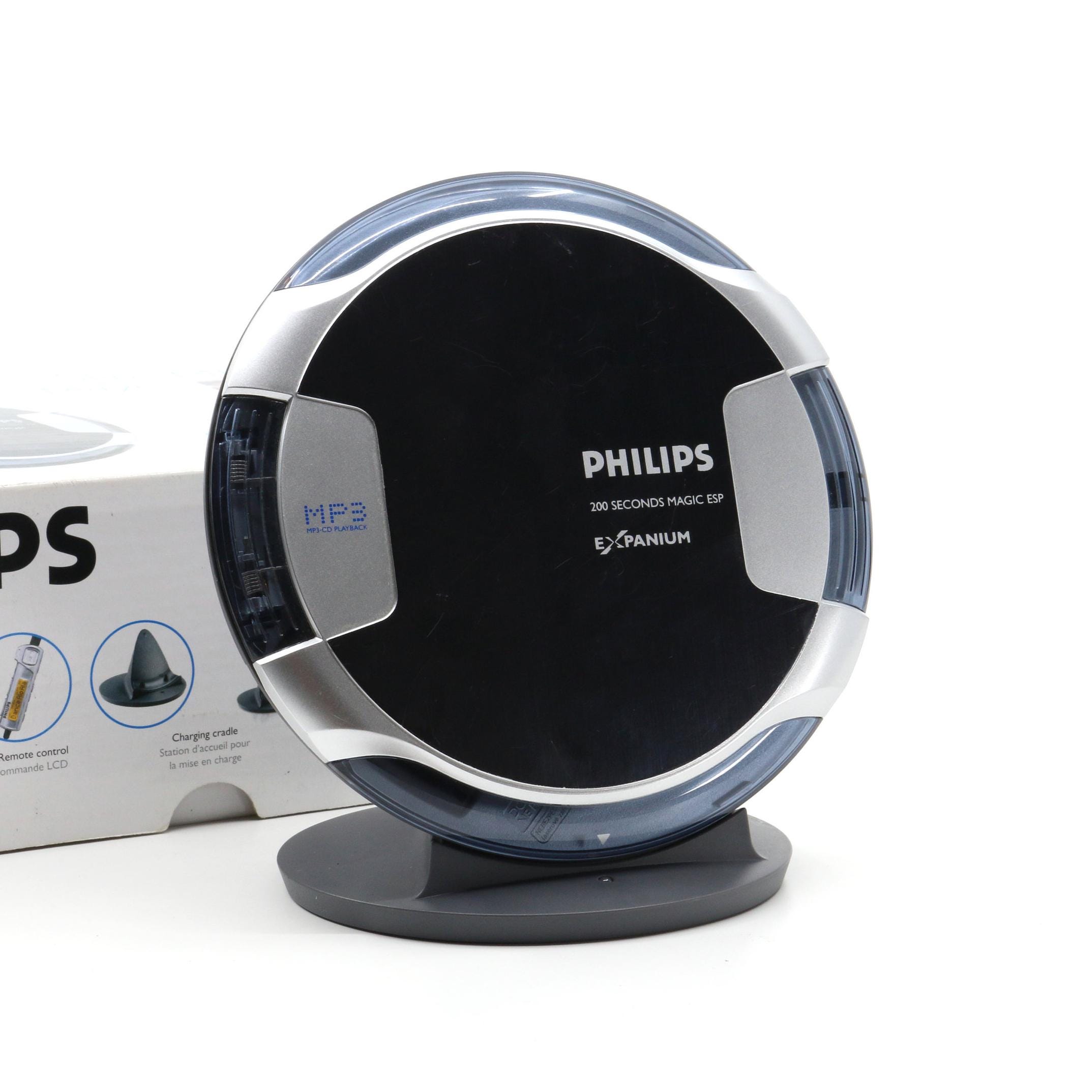 Philips XP3463 Portable CD Player With Box, Dock With Charger