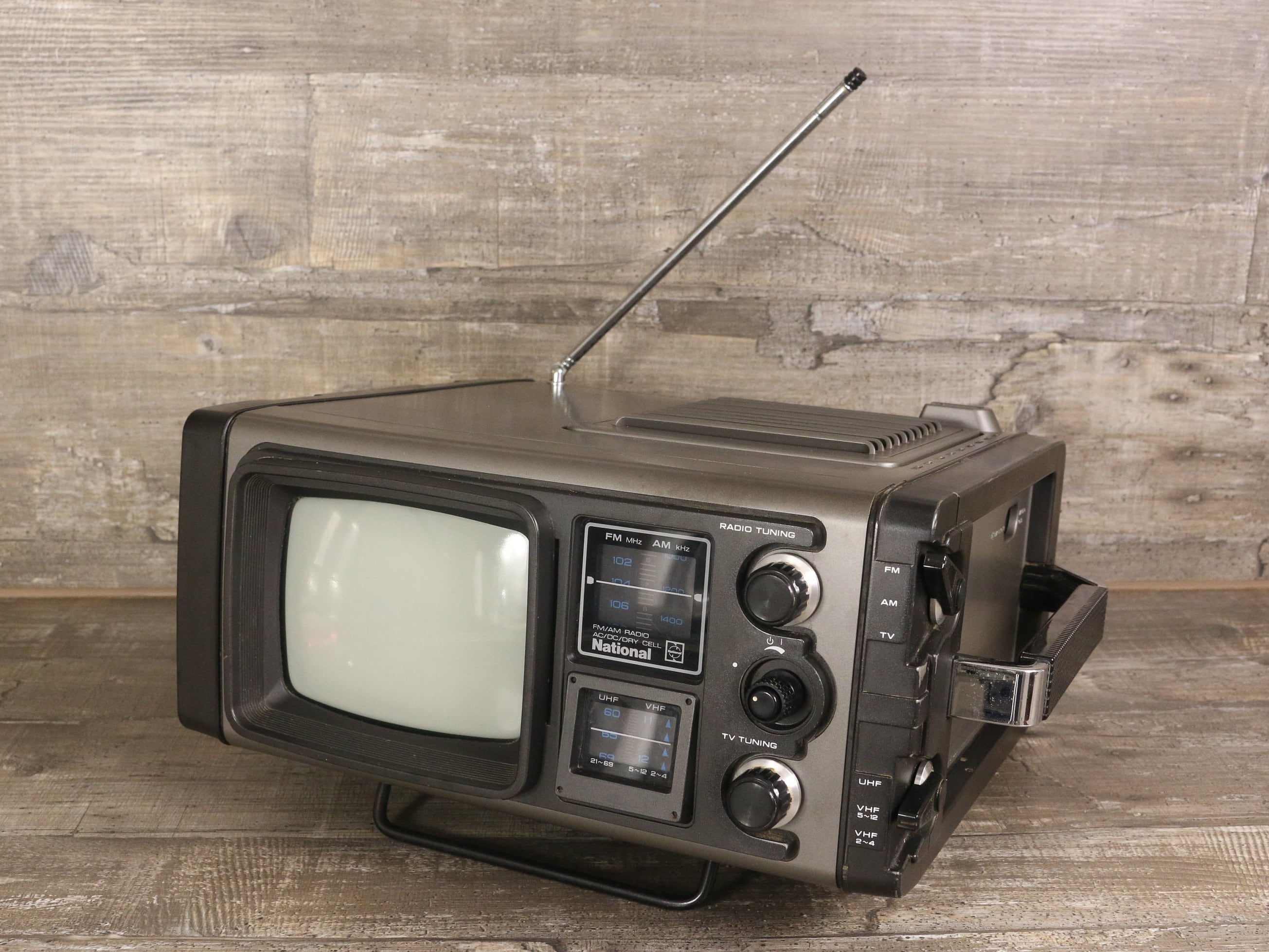 National TR5010S CRT TV Fm Am Radio Portable Military Working Etsy