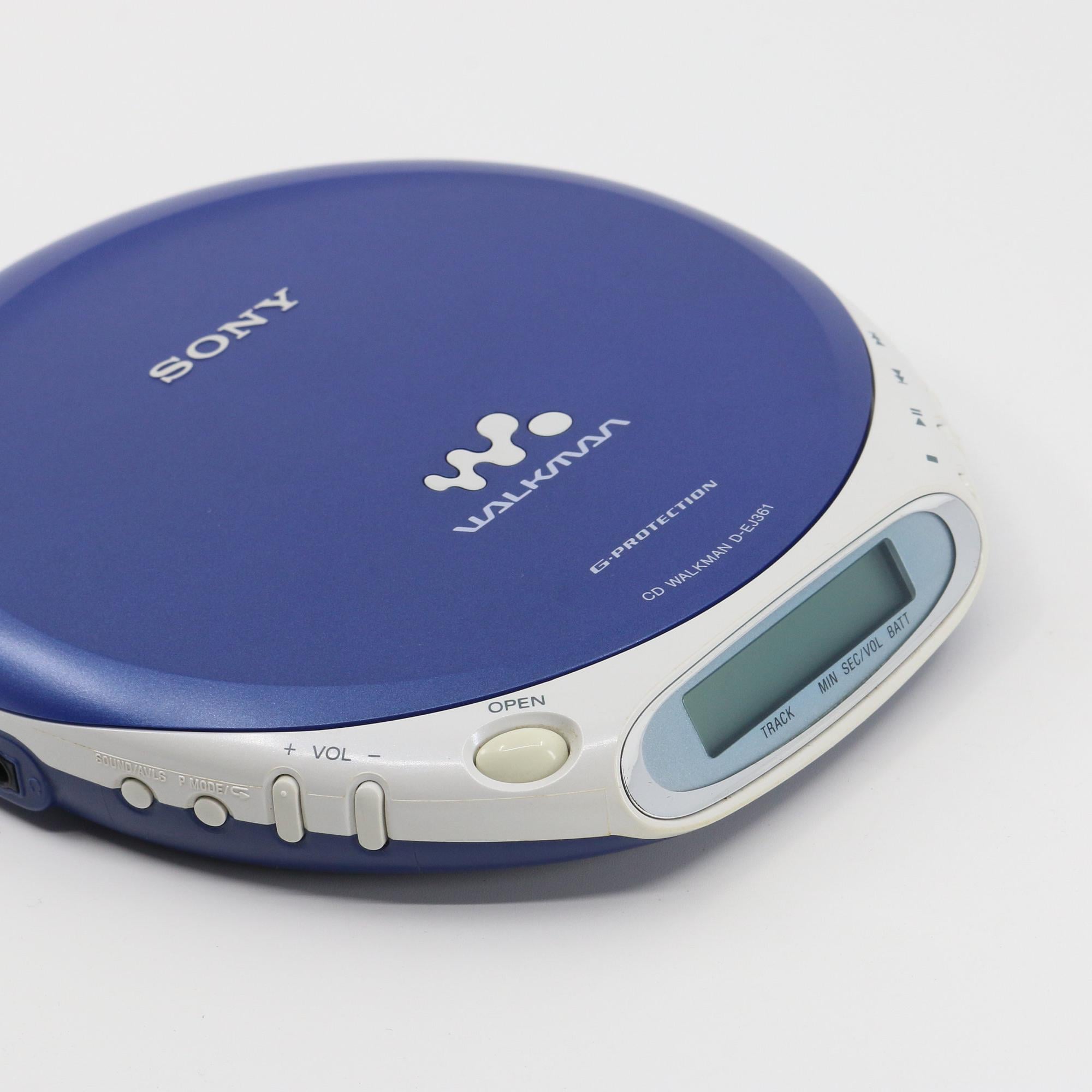 Sony CD Walkman D-EJ361 Vintage Portable Discman Player With Sony CD Walkman D-EJ361 Vintage Portable Discman Player With