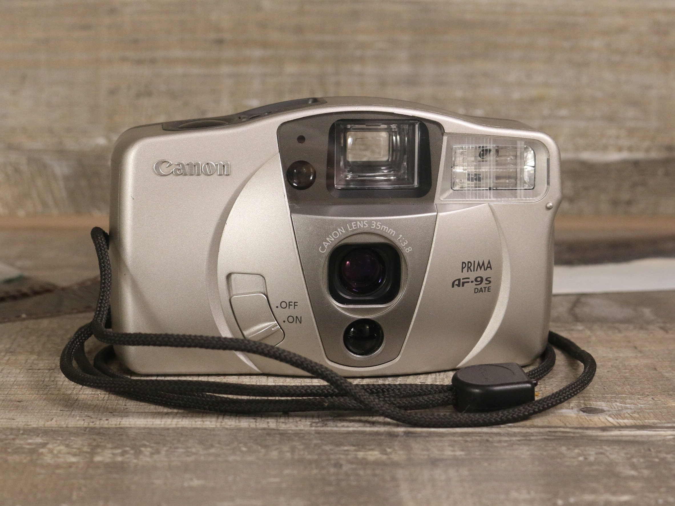 Working Canon Prima Af-9s Date Automatic 35mm Film Camera Self