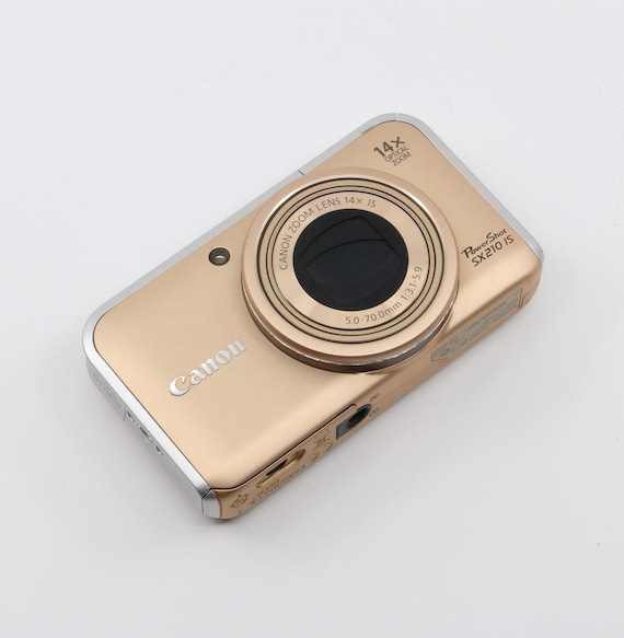 Buy Canon Powershot SX210 IS Gold Camera Set With American or