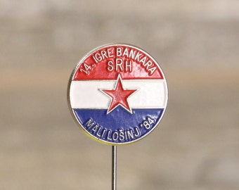 Yugoslavia Mali Lošinj 1984 Vintage Pin Badge