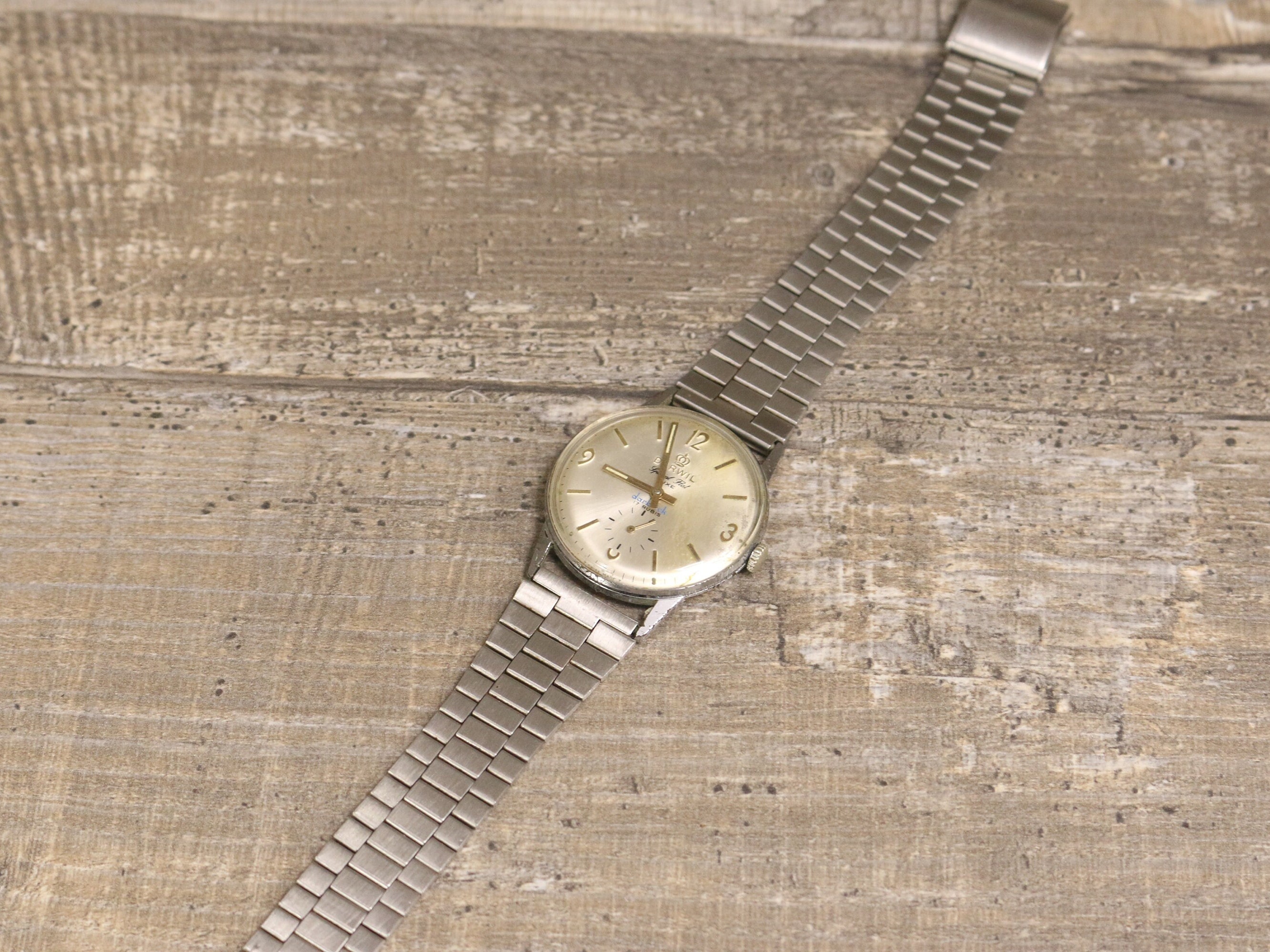 Vintage Darwil Special Flat Luxe 17 Rubis Darblock Man Watch - Etsy