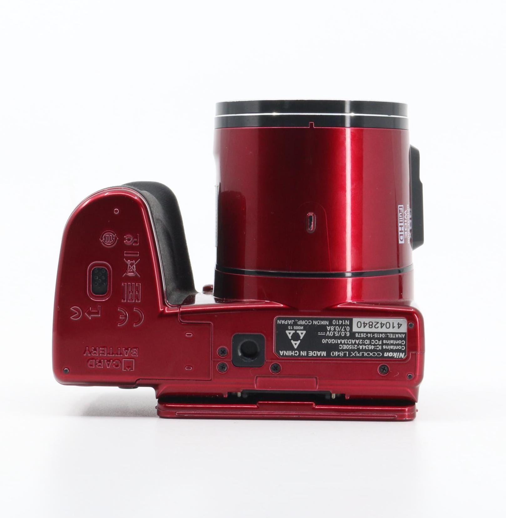 Boxed Nikon Coolpix L840 Red Digital Camera Set + Sandisk 16GB