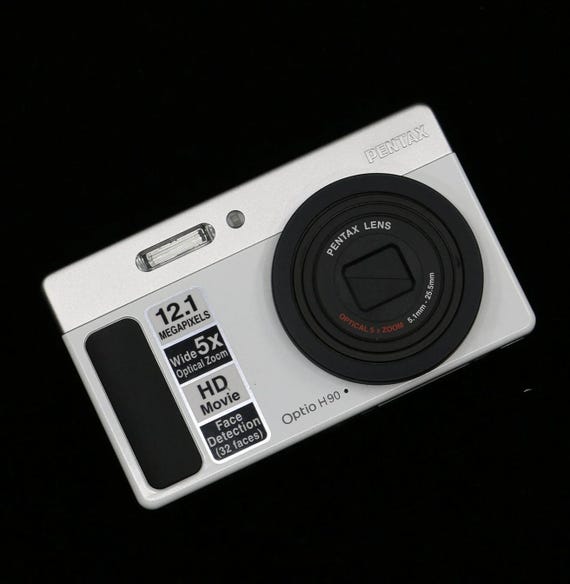 New Rare GIFT Pentax Optio H90 Ceramic White Vintage Digital