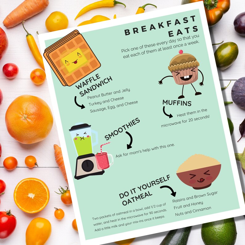 Breakfast Menu For Kids Kids Breakfast Recipes Kids Meal Etsy UK breakfast-menu-for-kids-kids-breakfast-recipes-kids-meal-etsy-uk