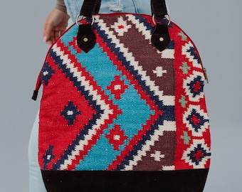 Red & Multicolored Aztec Bag | Aztec Inspired Bag | Spring Bag | Summer Bag | Women's Aztec Bag | Women's Handbag | Women's Purse