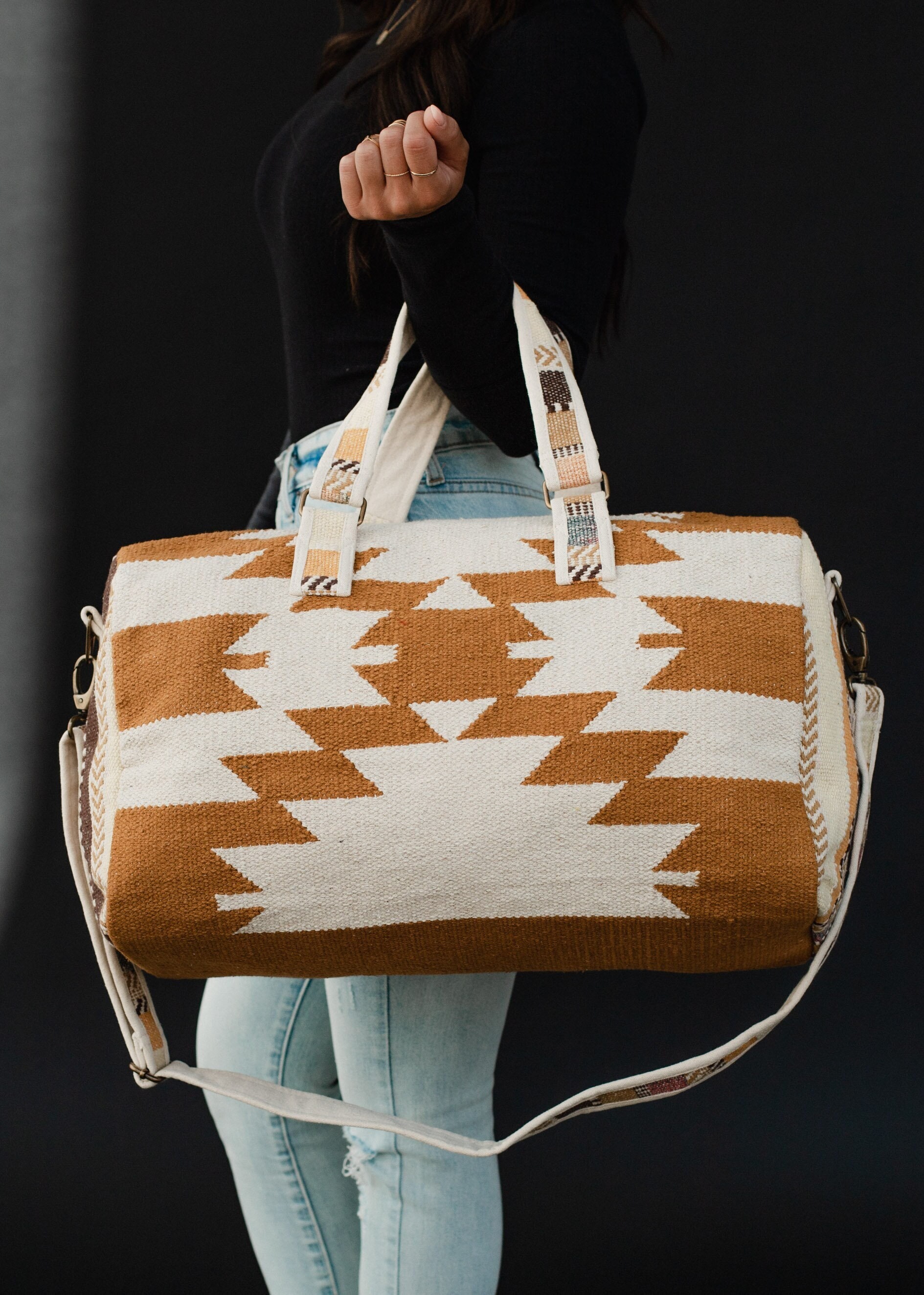 Hot Pink Aztec Fringe Concealed Carry Crossbody Handbag - ShopperBoard