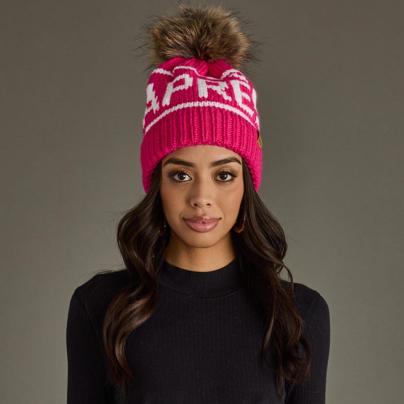 Fashion Hats Cat Fur Light Pink Warm Cap main image 1
