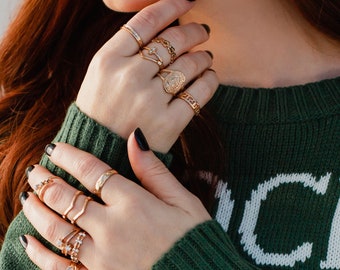 Stackable Rings - Etsy