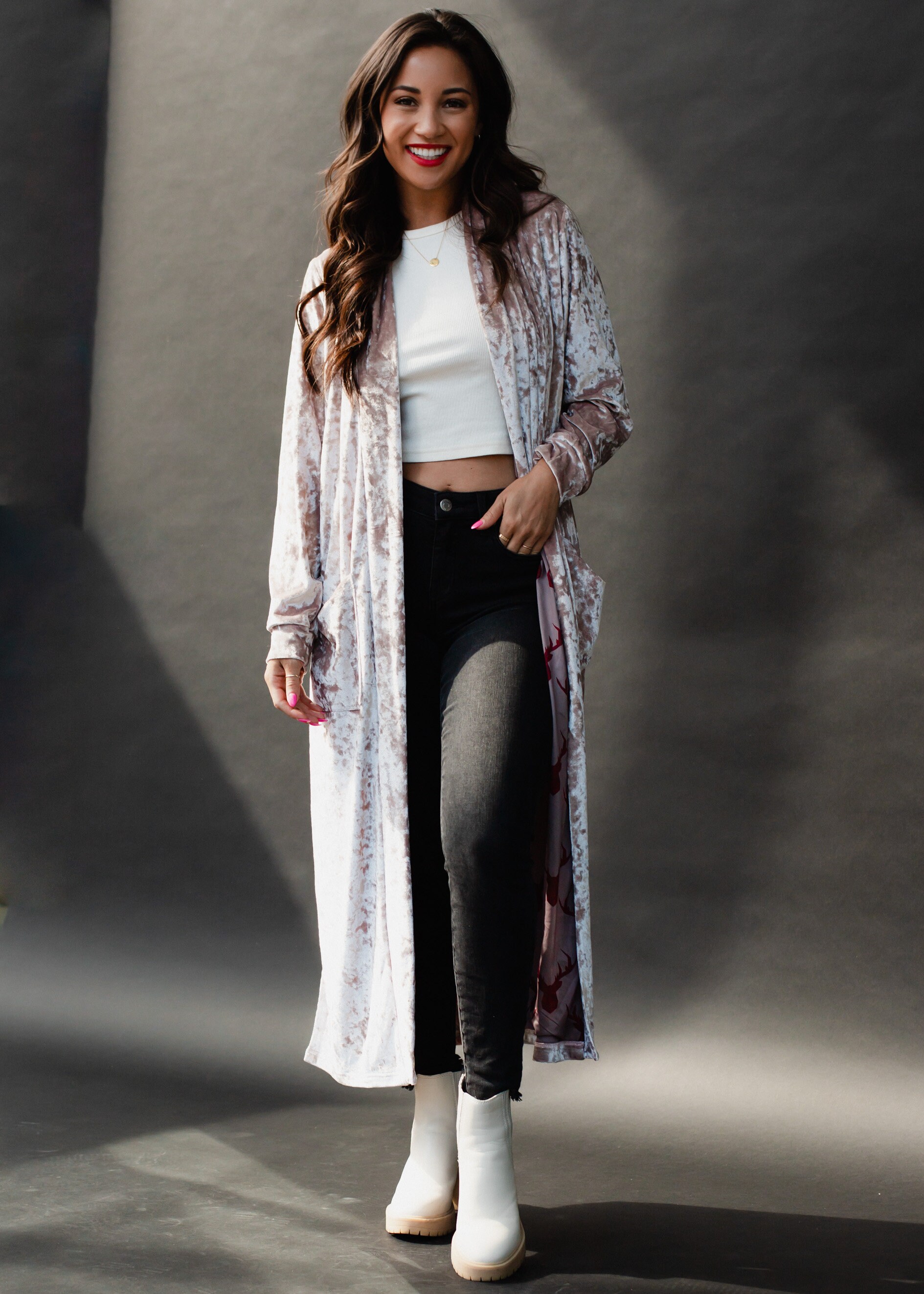 Floral duster hotsell cardigan
