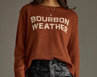 Rust & Ivory Bourbon Weather Sweater | Fall Sweater | Bourbon Weather | Women&#39;s Sweater | Winter Sweater | Women&#39;s Neutral Sweater