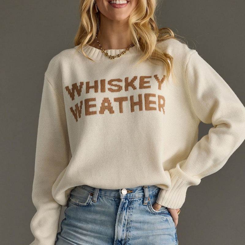 V-Neck Sweater in Ivory main image 1